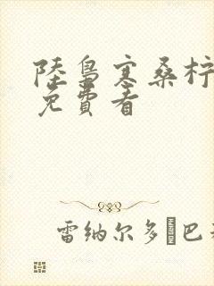 陆枭寒桑柠全集免费看