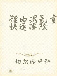 体内湿气重怎样快速排除