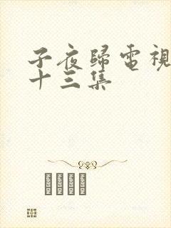 子夜归电视剧第十三集