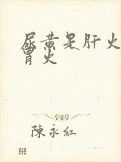 尿黄是肝火还是胃火