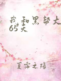 我和黑帮大佬365天