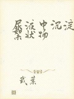 尿液中沉淀白色絮状物