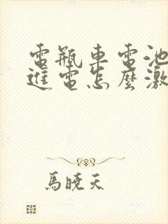 电瓶车电池充不进电怎么激活