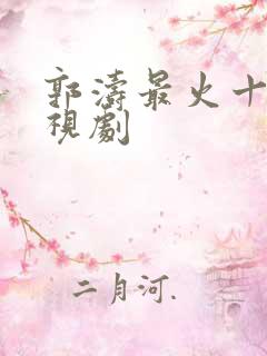 郭涛最火十部电视剧