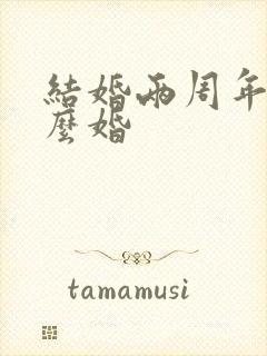 结婚两周年是什么婚