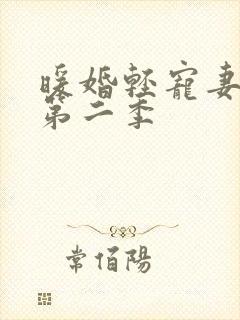 暖婚轻宠妻网剧第二季