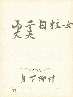 丙子日柱女命的丈夫