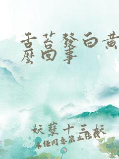 舌苔发白黄是怎么回事