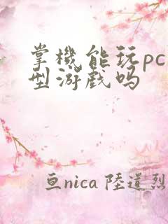 掌机能玩pc大型游戏吗