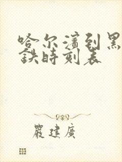 哈尔滨到黑河高铁时刻表