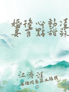 婚后心动凌总追妻有点甜苏熙凌久泽的小说