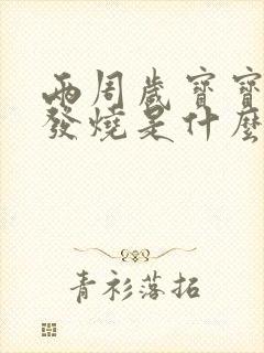 两周岁宝宝反复发烧是什么原因