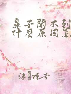 鼻子闻不到气味什么原因怎么治疗