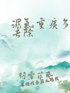 湿气重痰多如何去除