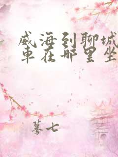 威海到聊城大巴车在哪里坐