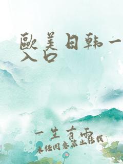 欧美日韩一级片入口