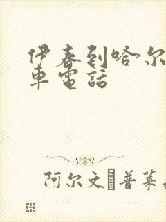 伊春到哈尔滨客车电话