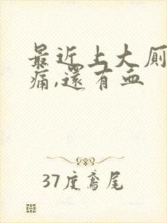 最近上大厕肛门痛,还有血