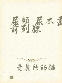 尿频 尿不尽 前列腺