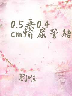 0.5乘0.4cm输尿管结石