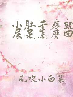 小肚子疼就想拉屎是怎么回事女性