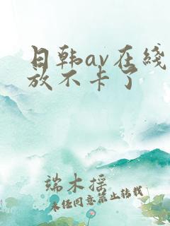 日韩av在线播放不卡了