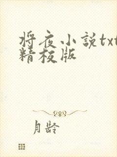 将夜小说txt精校版