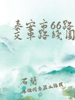 泰安市66路公交车路线图