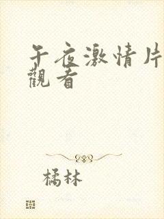 午夜激情片在线观看