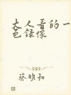 大人看的一级黄色录像