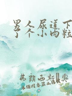 男人尿道下面起了个小肉粒