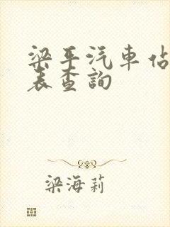 梁平汽车站时刻表查询