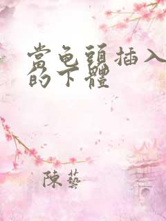 当龟头插入姐姐的下体