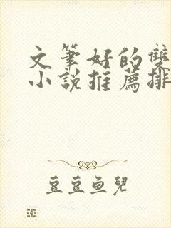 文笔好的双男主小说推荐排行榜