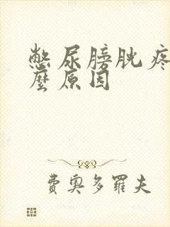 憋尿膀胱疼是什么原因