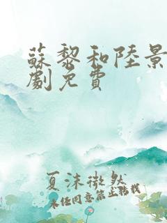 苏黎和陆景川短剧免费