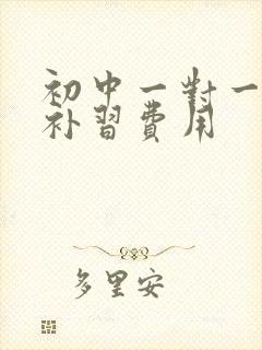 初中一对一数学补习费用