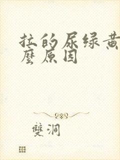 拉的尿绿黄是什么原因