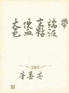 大便末端带暗红色血粘液