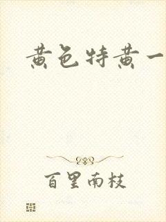 黄色特黄一级片