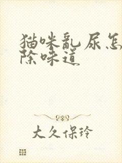 猫咪乱尿怎么去除味道