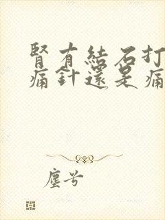 肾有结石打了止痛针还是痛