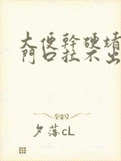 大便干硬堵在肛门口拉不出来怎么办