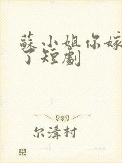 苏小姐你嫁错人了短剧