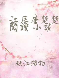 江辰唐楚楚在线阅读 小说