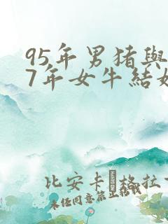 95年男猪与97年女牛结婚好吗