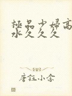 极品少妇高潮喷水久久久