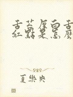 舌苔厚白舌尖有红点是怎么回事