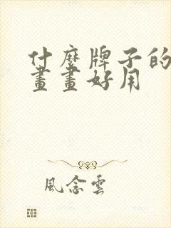 什么牌子的平板画画好用