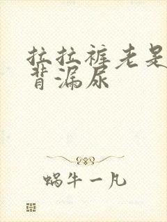 拉拉裤老是从后背漏尿